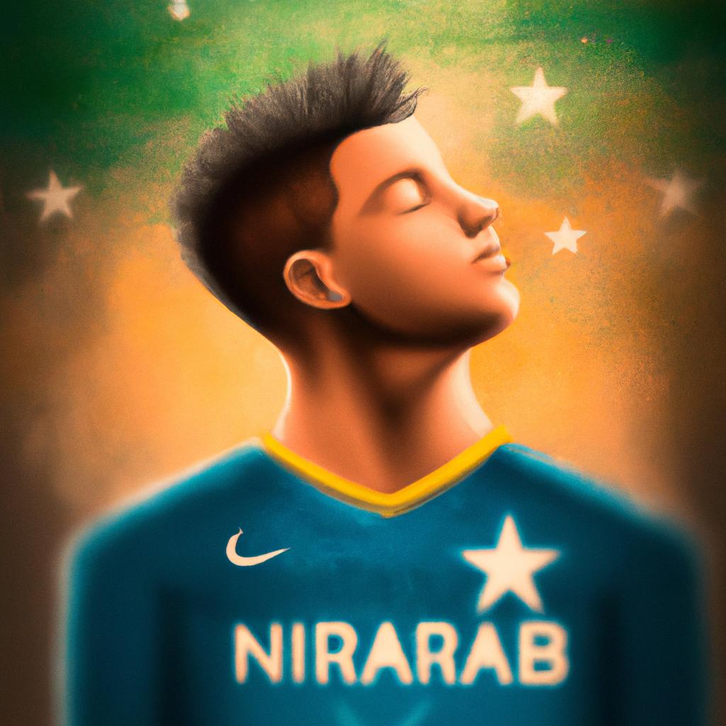 Imagem de capa do post "O que Significa Sonhar com Neymar? Descubra Agora!" com um desenho digital