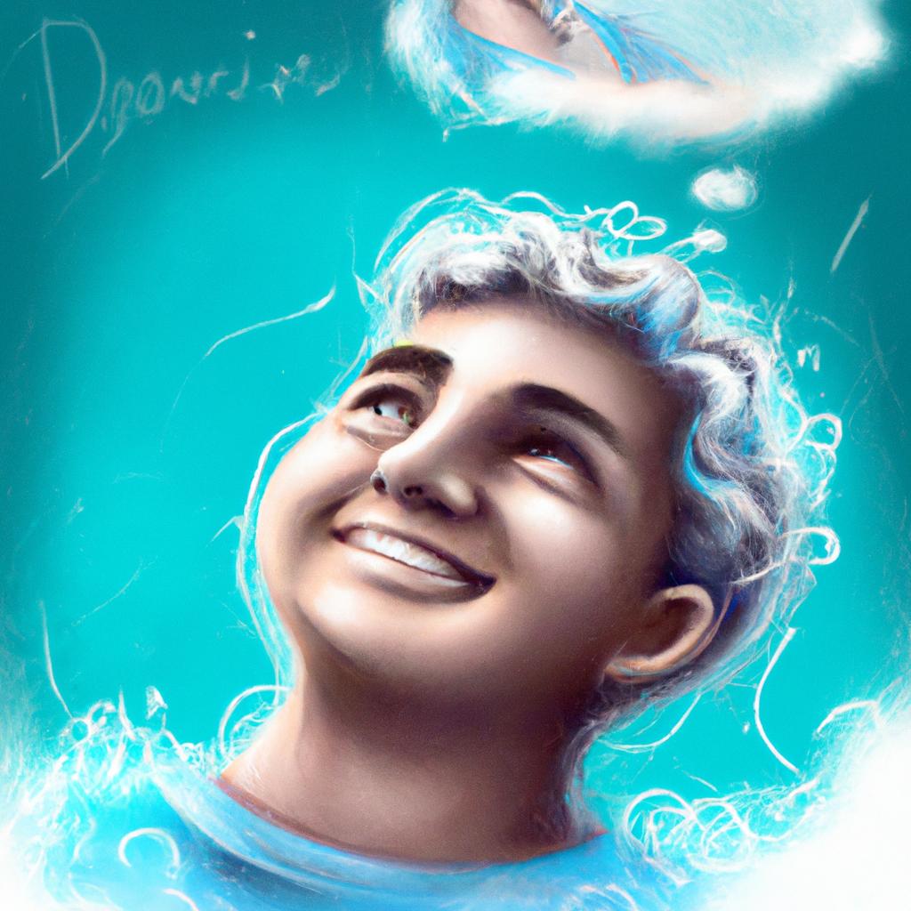 Imagem de capa do post "Sonhar com Pessoa Sorrindo: Descubra o Significado!" com um desenho digital
