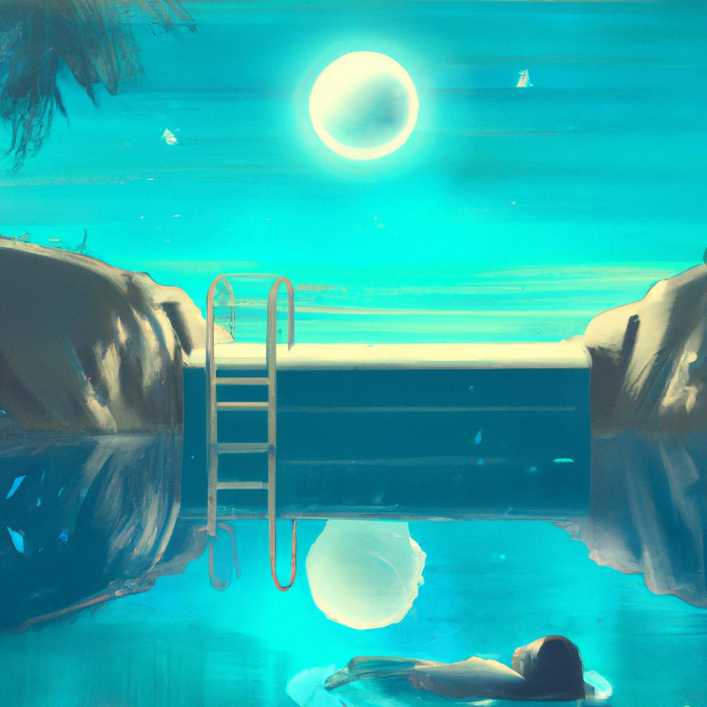 Imagem de capa do post Sonhar com Piscina Azul: Descubra o Significado! com um desenho digital