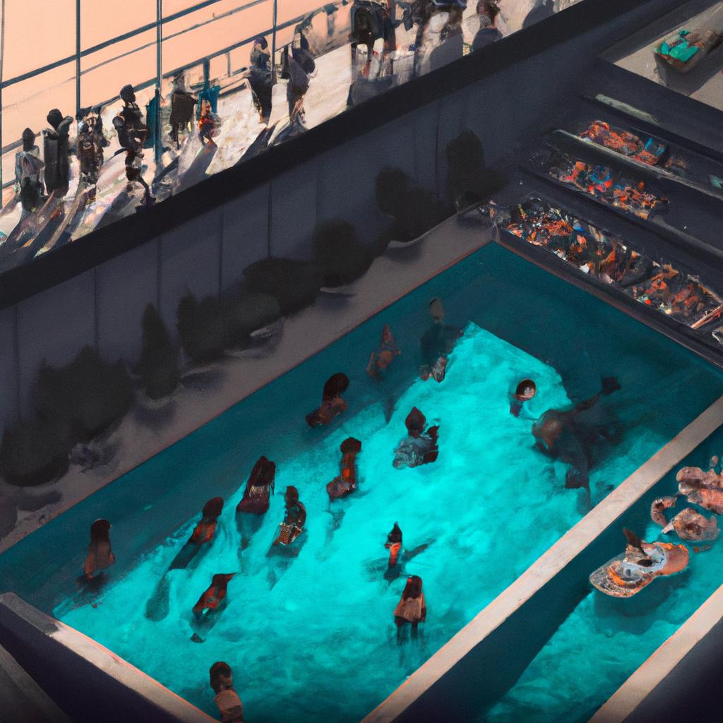 sonhar com piscina cheia de gente3