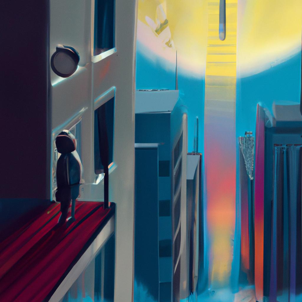 Imagem de capa do post "Sonhar com Prédio Alto: Entenda o Significado!" com um desenho digital