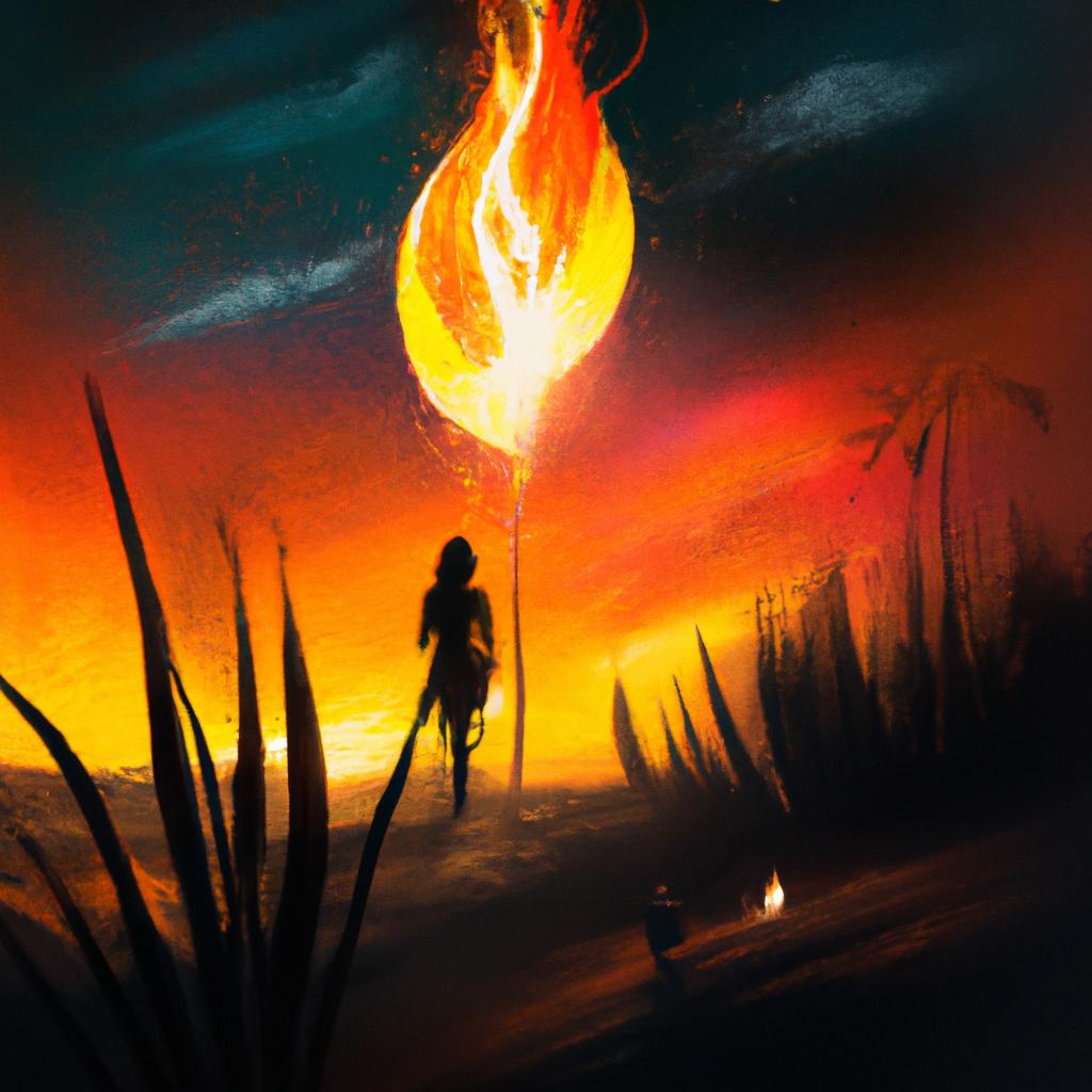 Imagem de capa do post Descubra o Que Sonhar com Queimada Significa! com um desenho digital