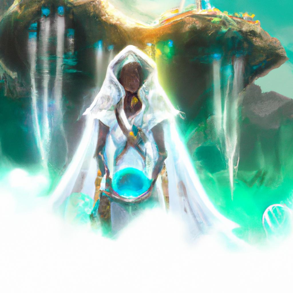 Imagem de capa do post "Sonhar com Roupa de Umbanda: Descubra o Significado Oculto!" com um desenho digital