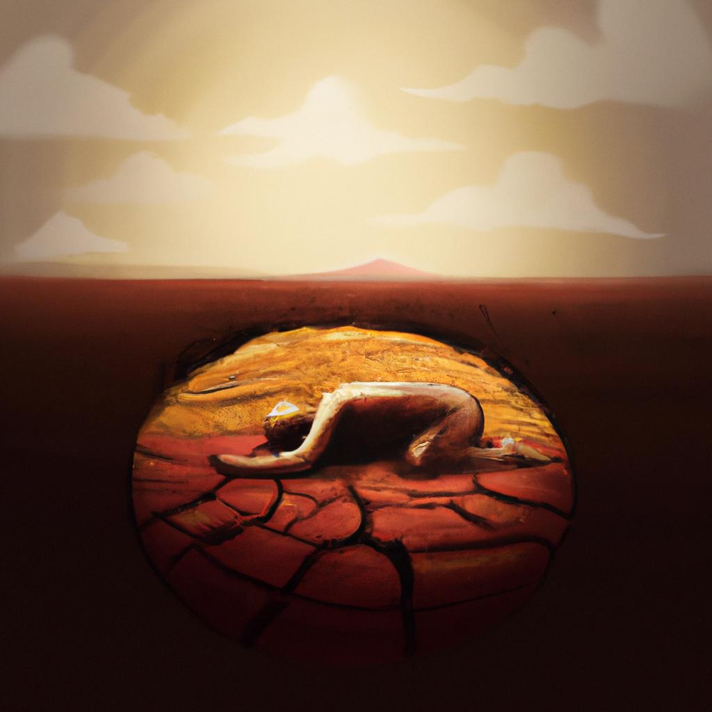 Imagem de capa do post Sonhar com Terra Seca: Descubra o Significado Secreto! com um desenho digital