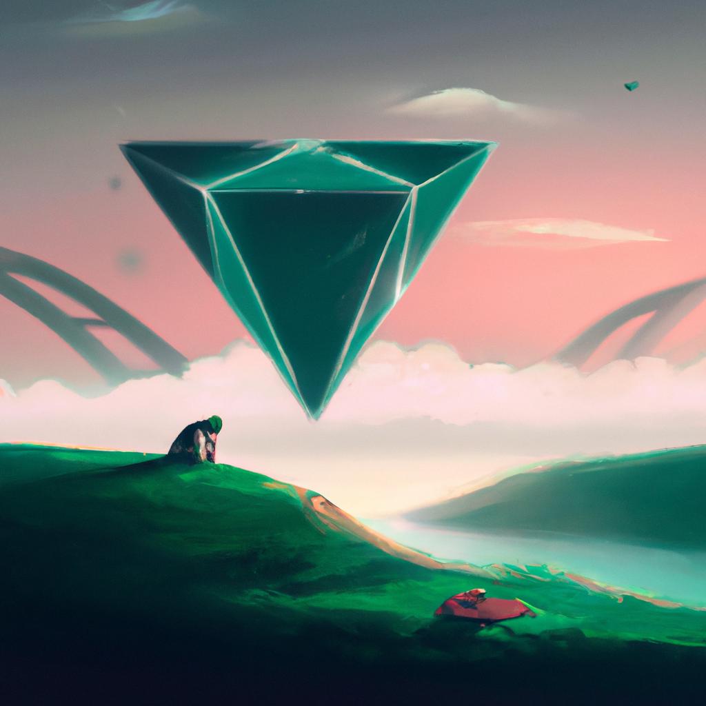 Imagem de capa do post "Sonhar com Triângulo Amoroso: Descubra o Significado Real!" com um desenho digital