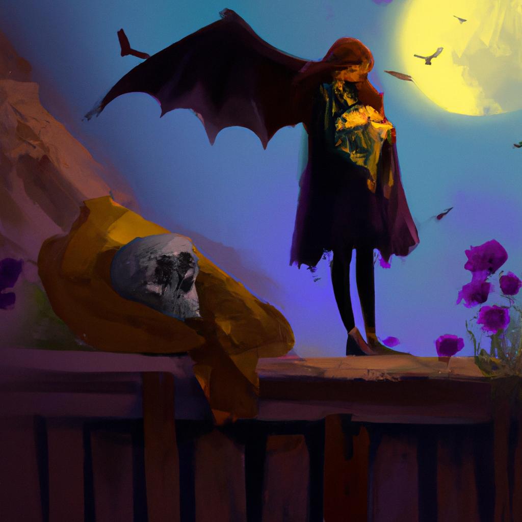 Imagem de capa do post "Descubra o Significado de Sonhar com Vampiros: Revelações Surpreendentes!" com um desenho digital