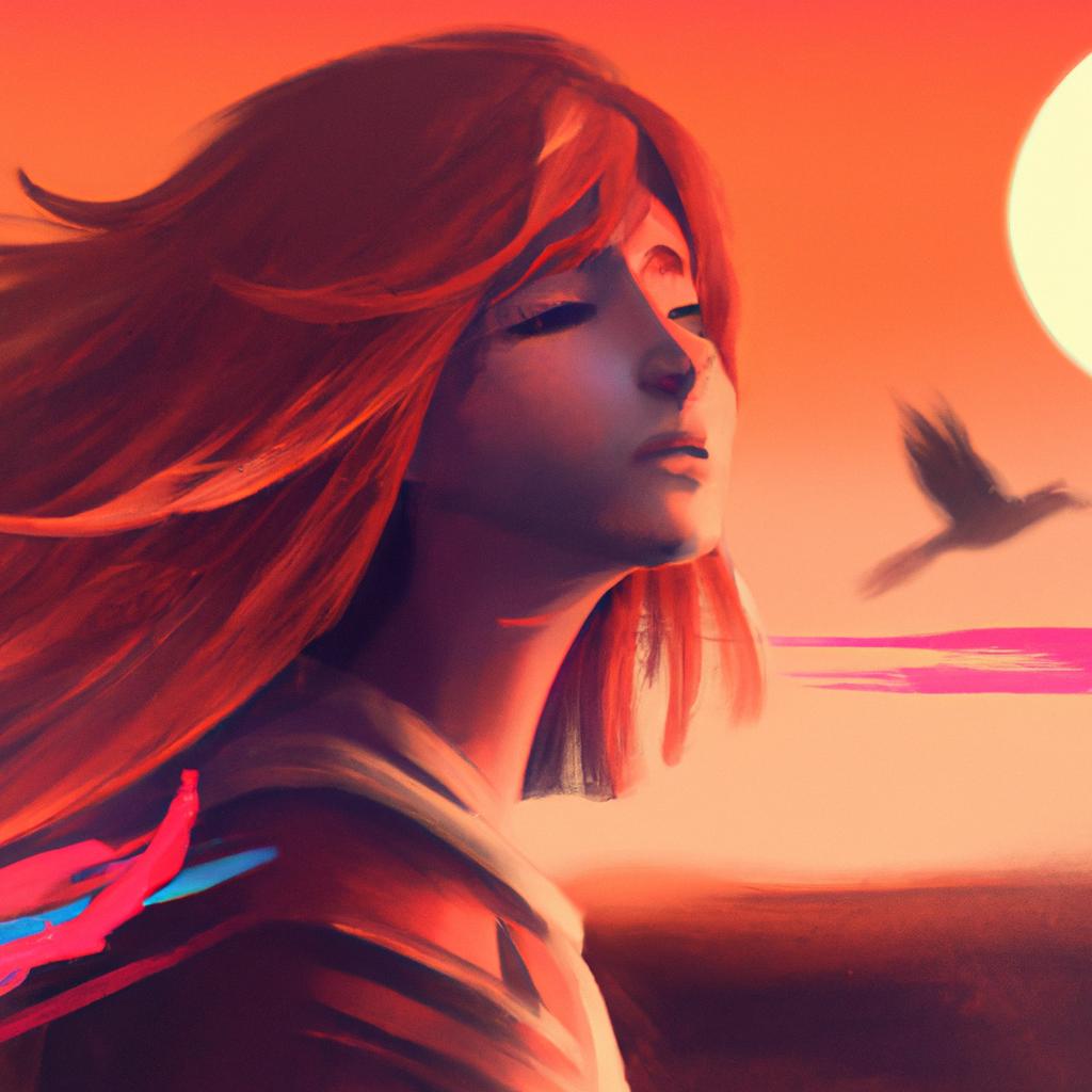Imagem de capa do post "Descubra o Significado de Sonhar com Ventania Forte!" com um desenho digital