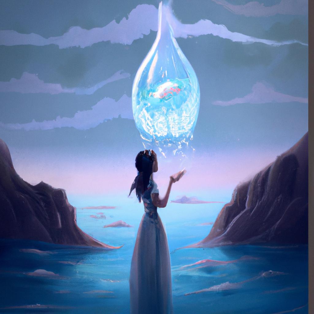 Imagem de capa do post Descubra o Significado do Sonho de Marília com Água! com um desenho digital