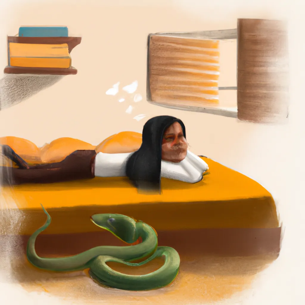 Dicas o que significa sonhar com cobra em cima da cama