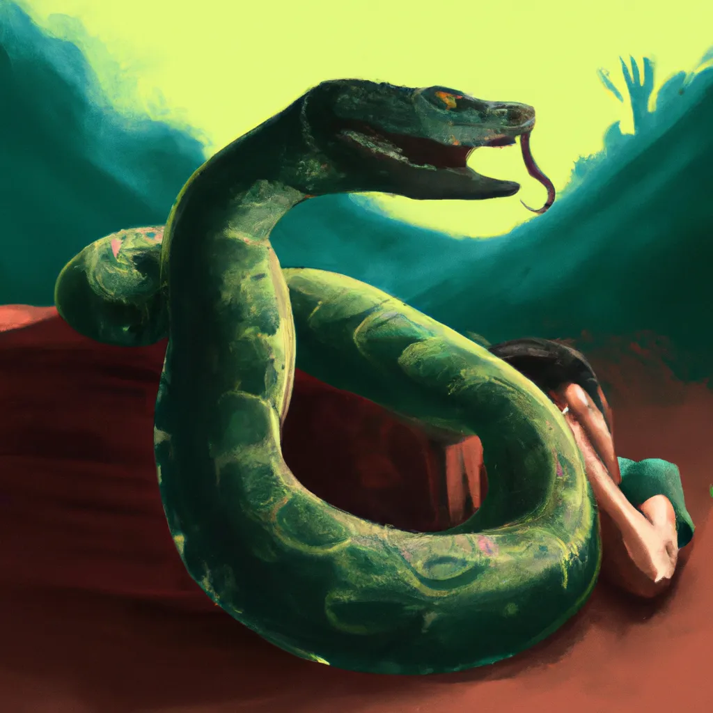 Dicas sonhar com cobra verde picando outra pessoa