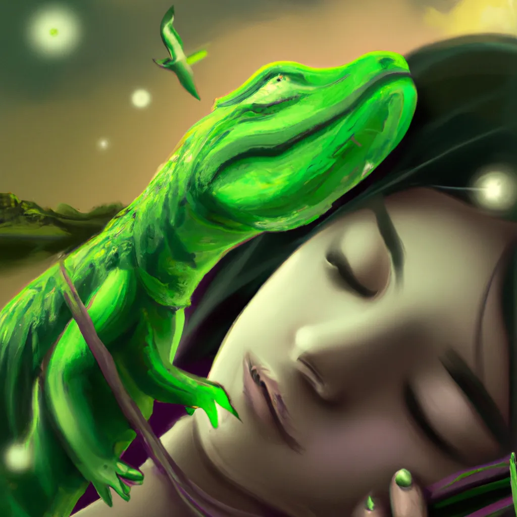 Dicas sonhar com lagarto verde