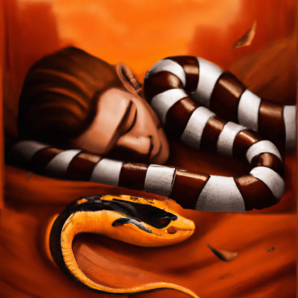 Fotos o que significa sonhar com cobra laranja e preta