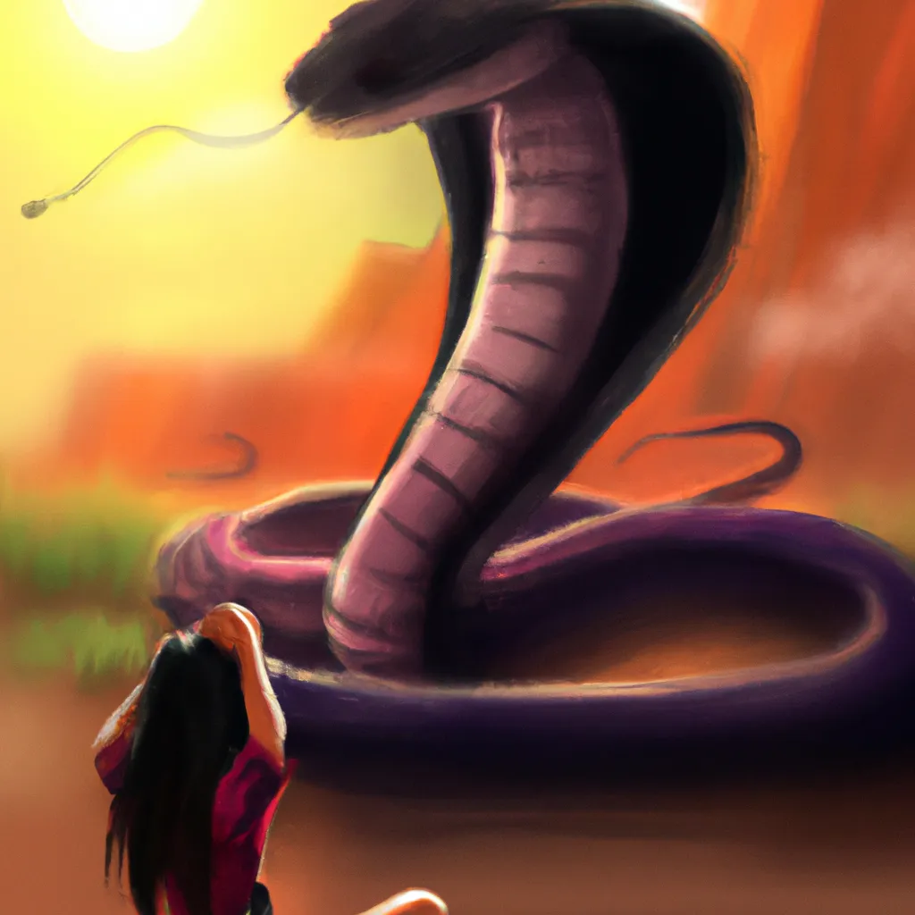 Fotos sonhar com cobra naja em pe