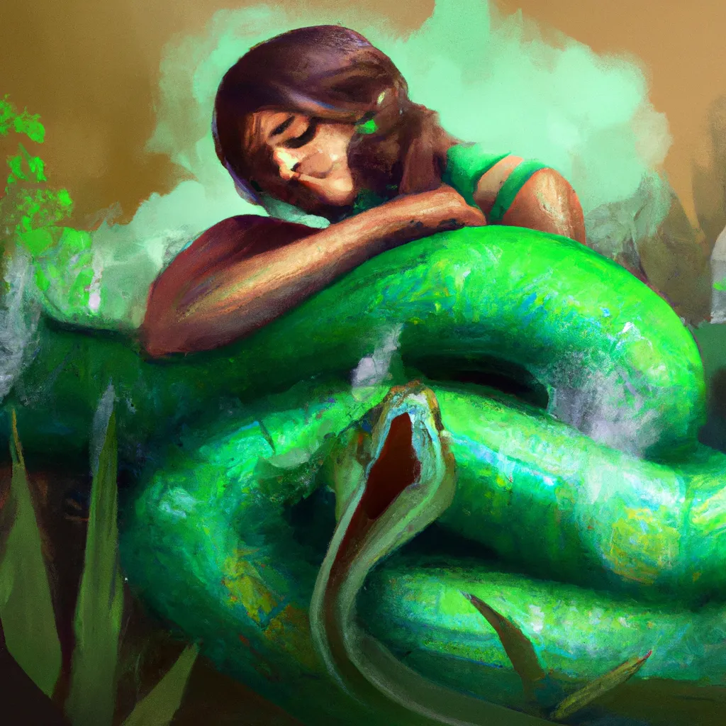 Fotos sonhar com cobra verde mansa