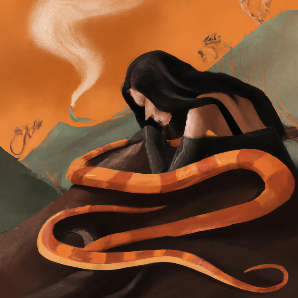 Ideias o que significa sonhar com cobra laranja e preta