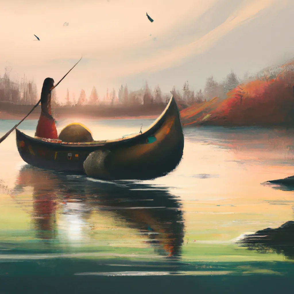 Ideias sonha com canoa