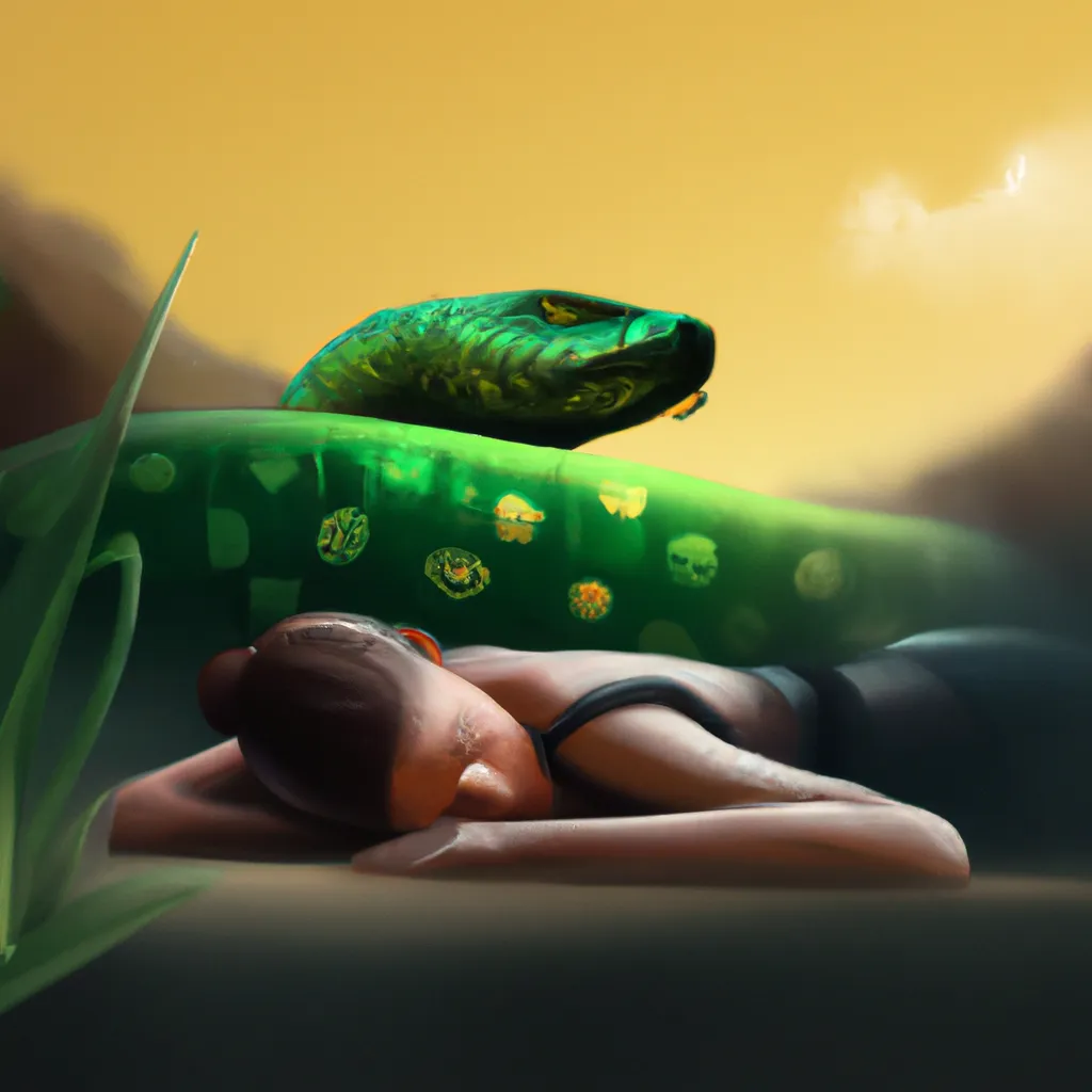 Ideias sonhar com cobra verde atacando