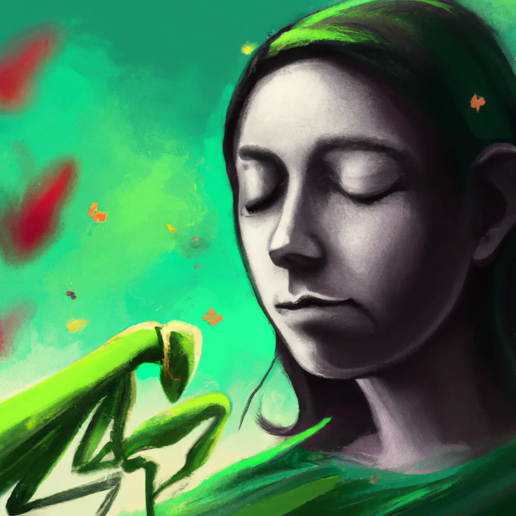Ideias sonhar com louva deus verde
