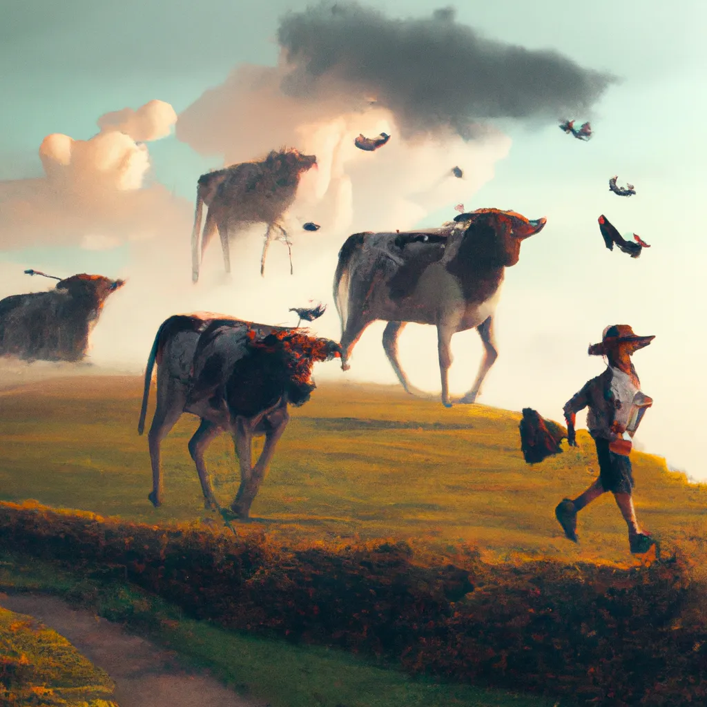 Ideias sonhar com vacas correndo atras de mim