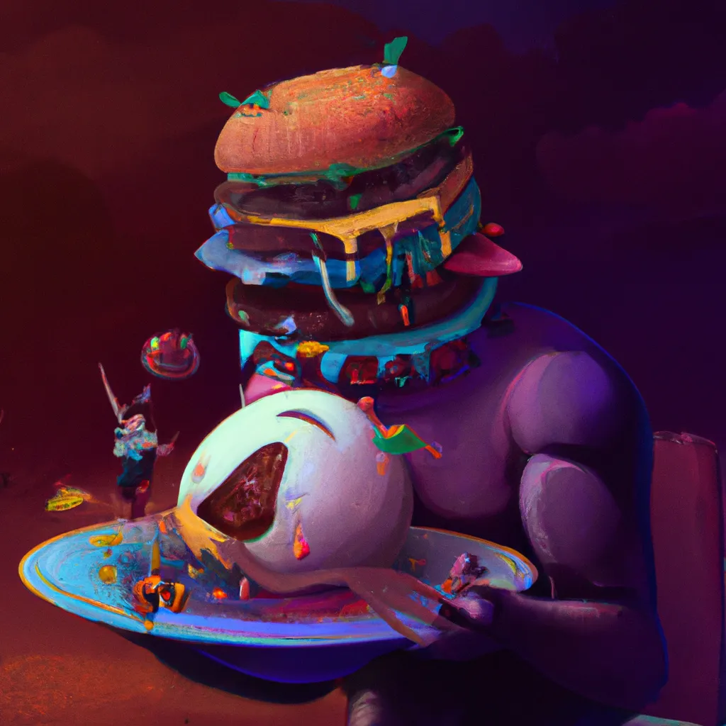Ideias sonhar comendo muito