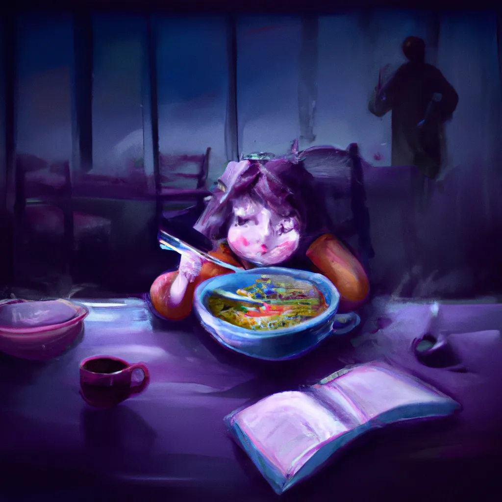 Ideias sonhar comendo sopa