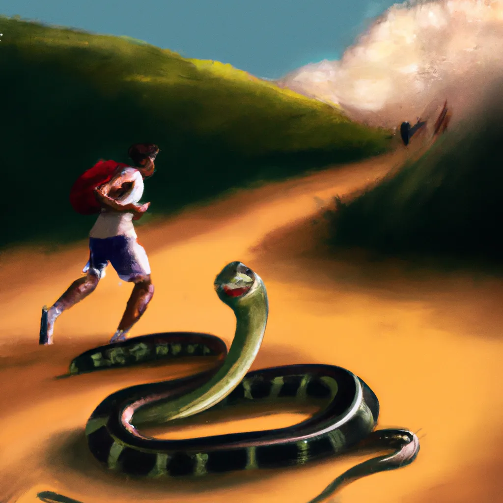 Imagens o que e sonhar com cobra correndo atras da gente