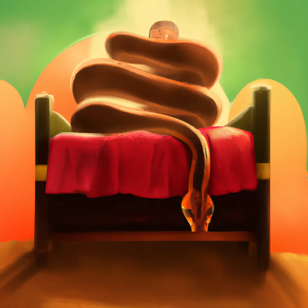 Imagens o que significa sonhar com cobra em cima da cama
