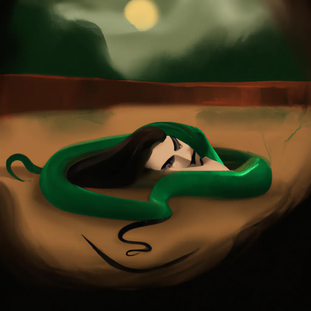 Imagens o que significa sonhar com cobra verde e preta