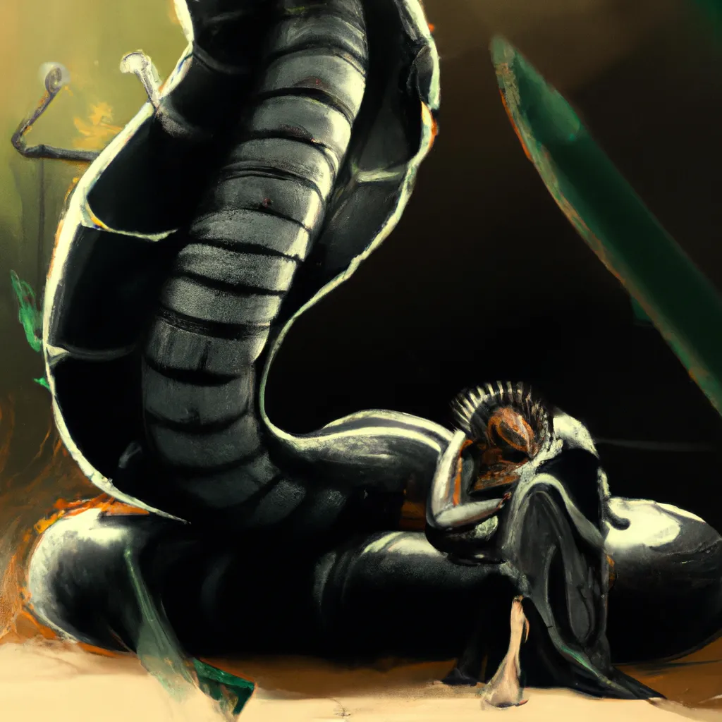 Imagens sonhar com cobra naja preta