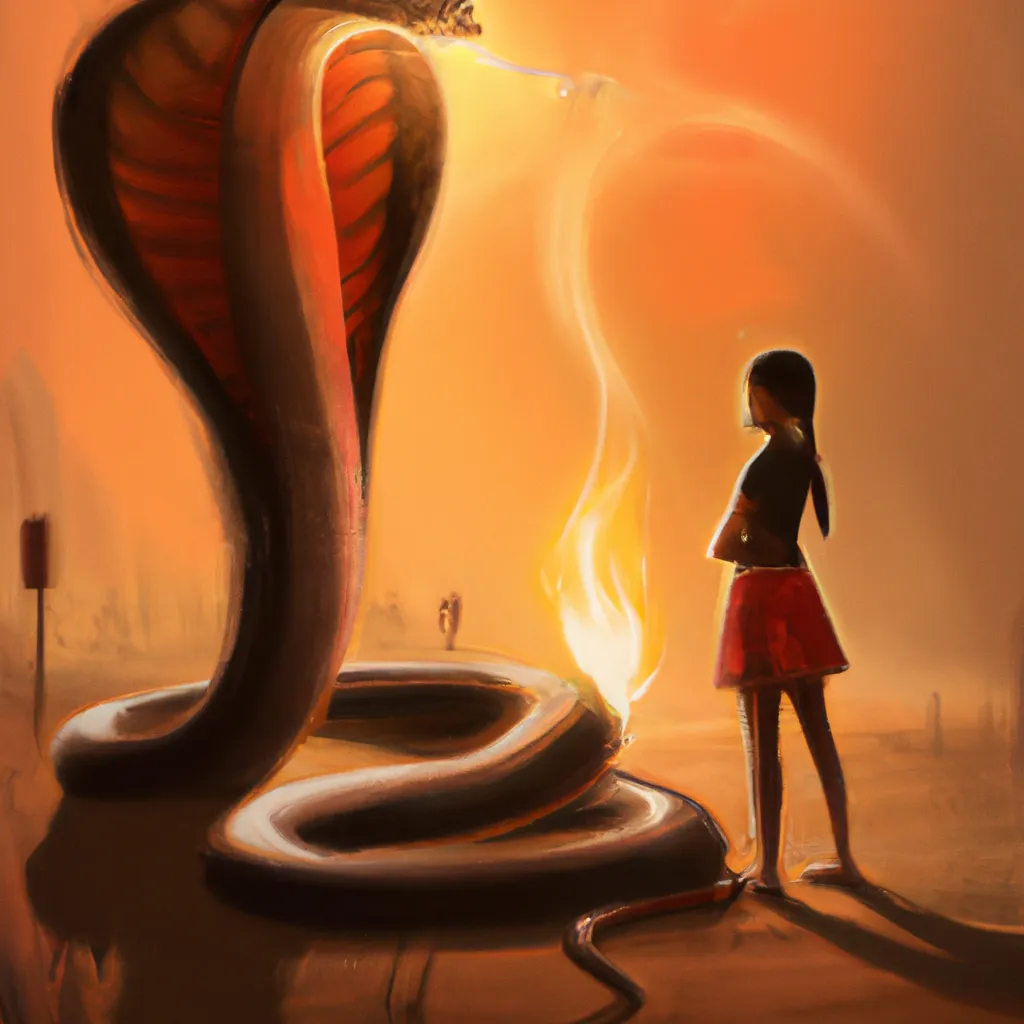 Imagens sonhar com cobra pegando fogo