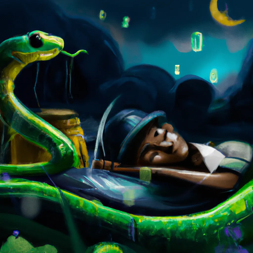 Imagens sonhar com cobra preta e verde