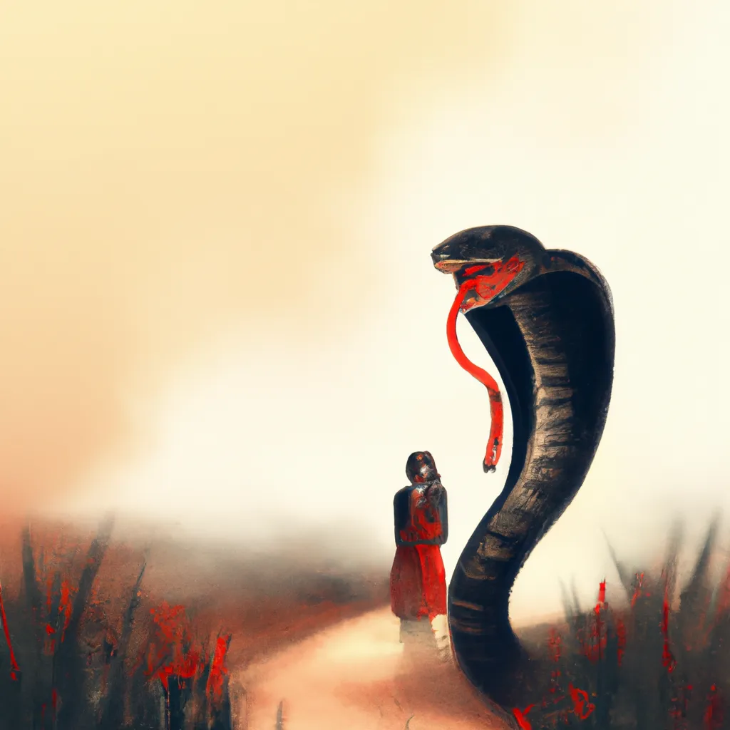 Imagens sonhar com cobra preta e vermelha