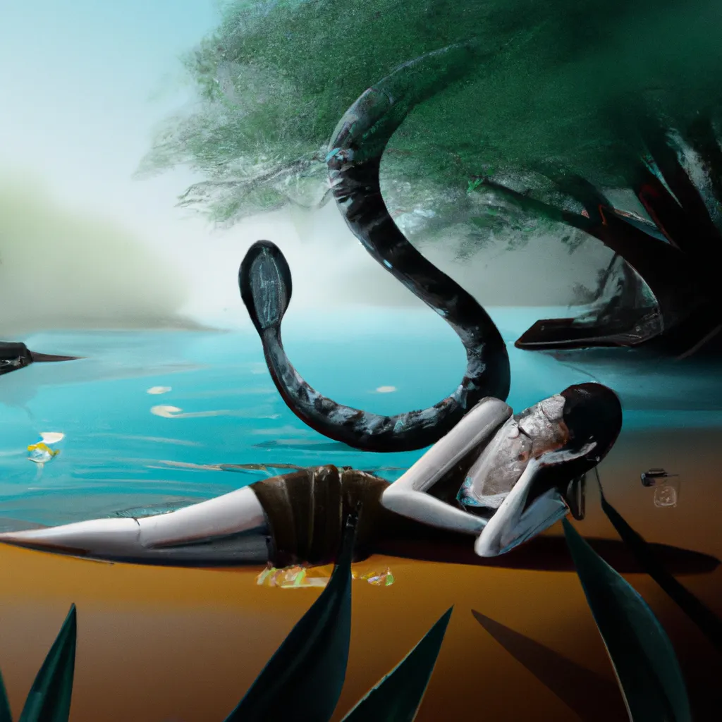 Imagens sonhar com cobra preta na agua