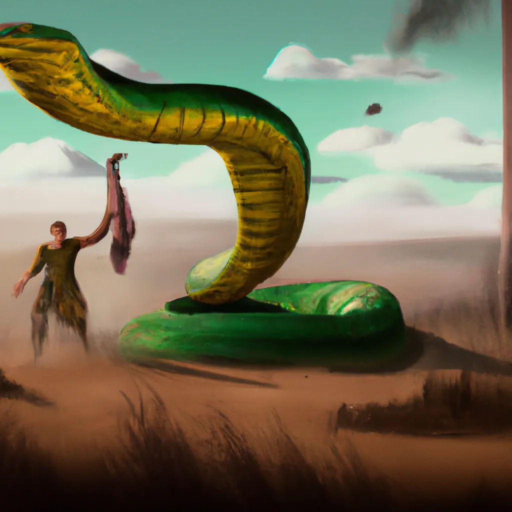 Imagens sonhar com cobra verde atacando