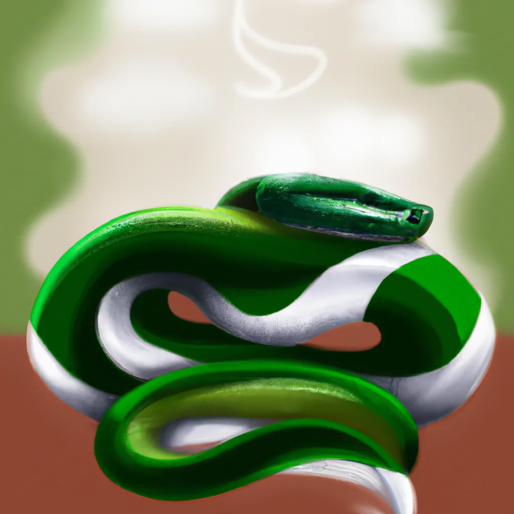 Imagens sonhar com cobra verde e branca o que significa