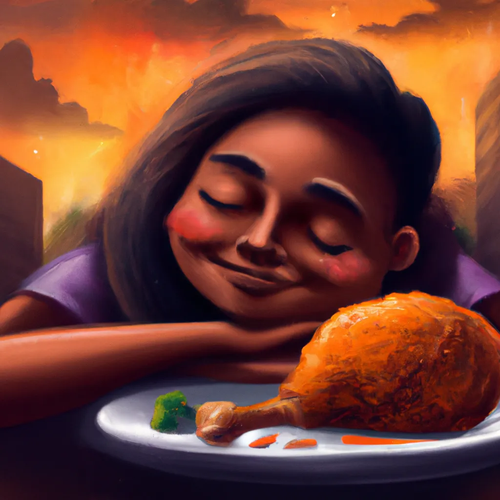 Imagens sonhar com coxa de frango assada
