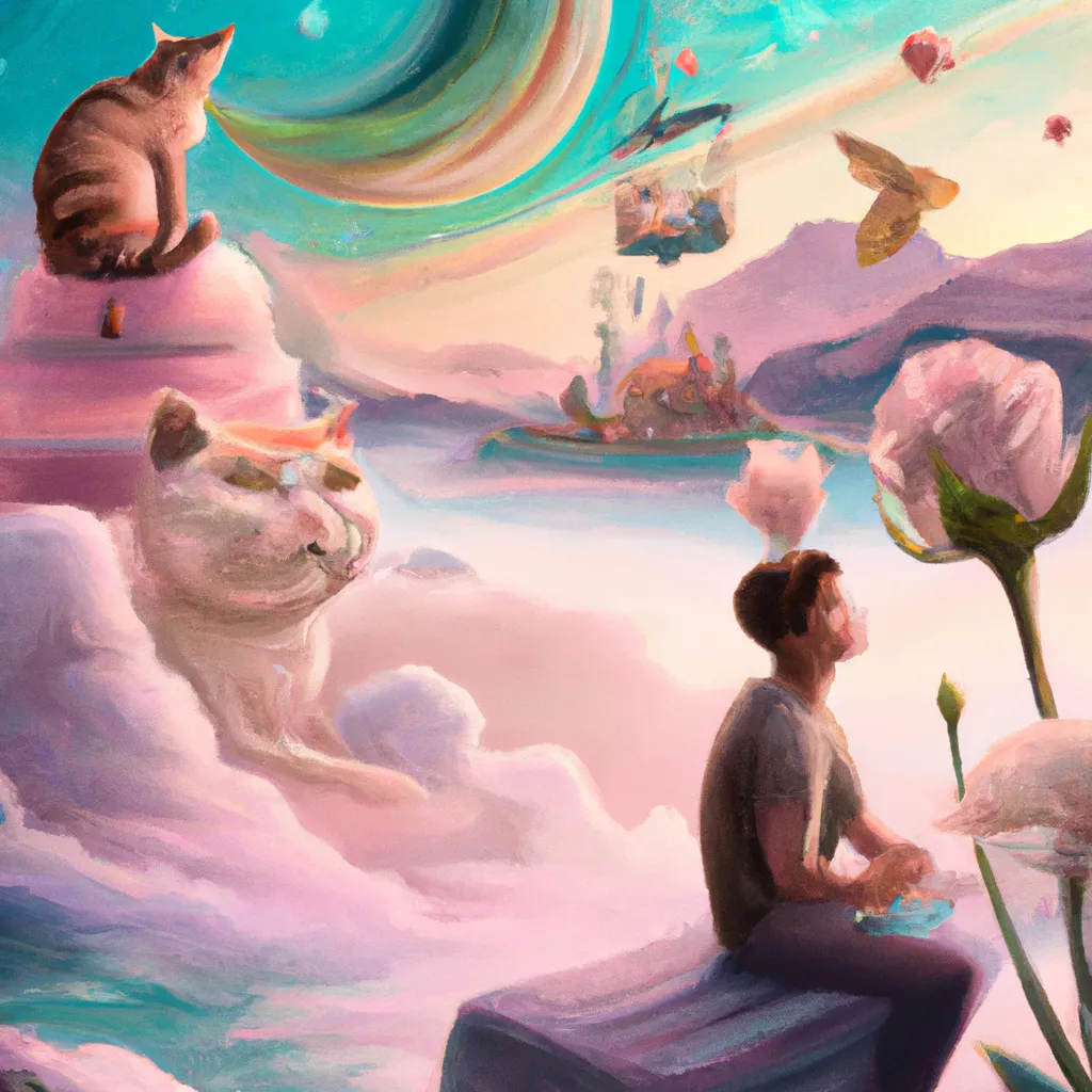 Imagens sonhar com gato rosa