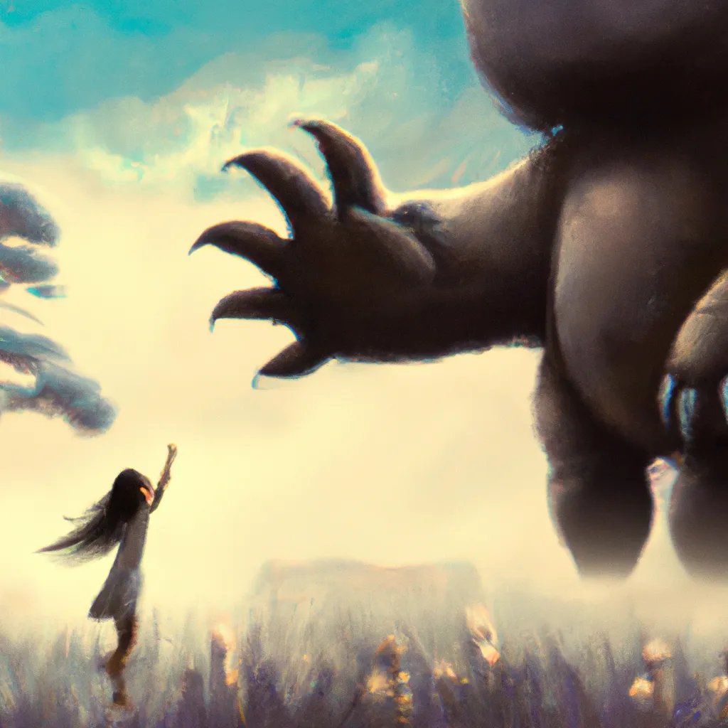 Imagens sonhar com gigante querendo me pegar
