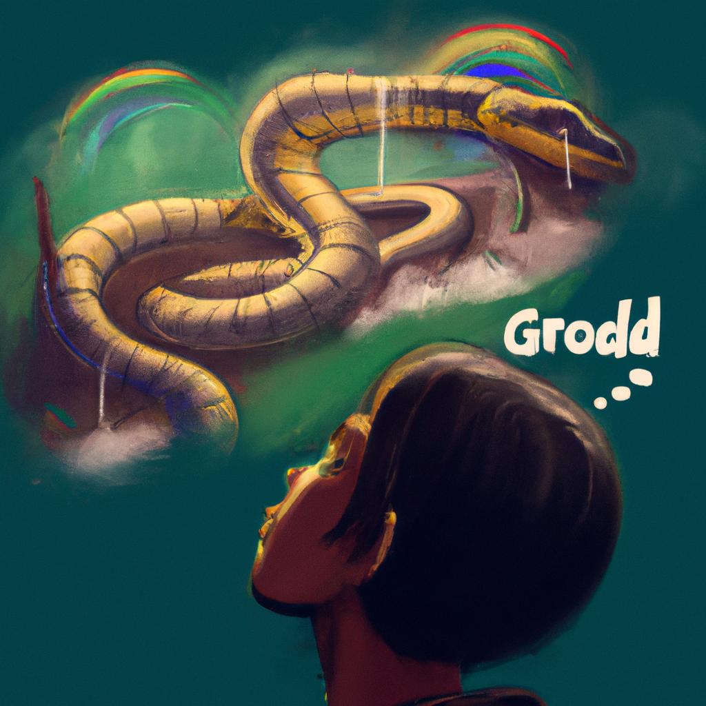 Imagem de capa do post "O Que Significa Sonhar com Cobra? Descubra aqui!" com um desenho digital