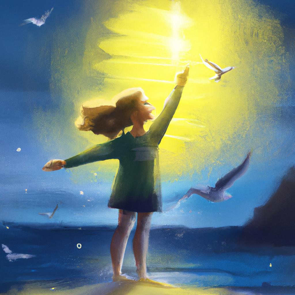 Imagem de capa do post Descubra o Significado de um Sonho Alegre como a Luz! com um desenho digital