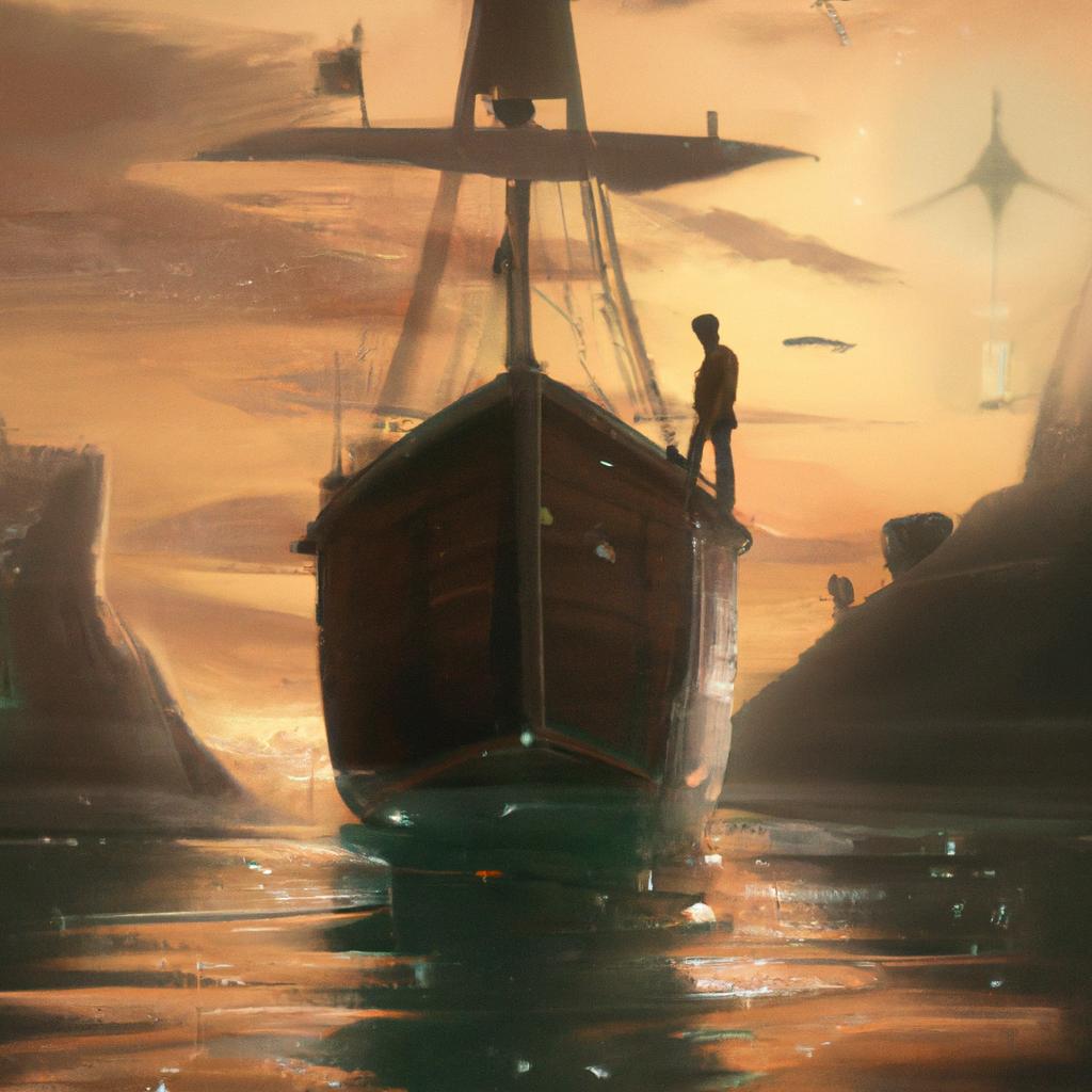 Imagem de capa do post "O Que Significa Sonhar Com Barco? Saiba Aqui!" com um desenho digital