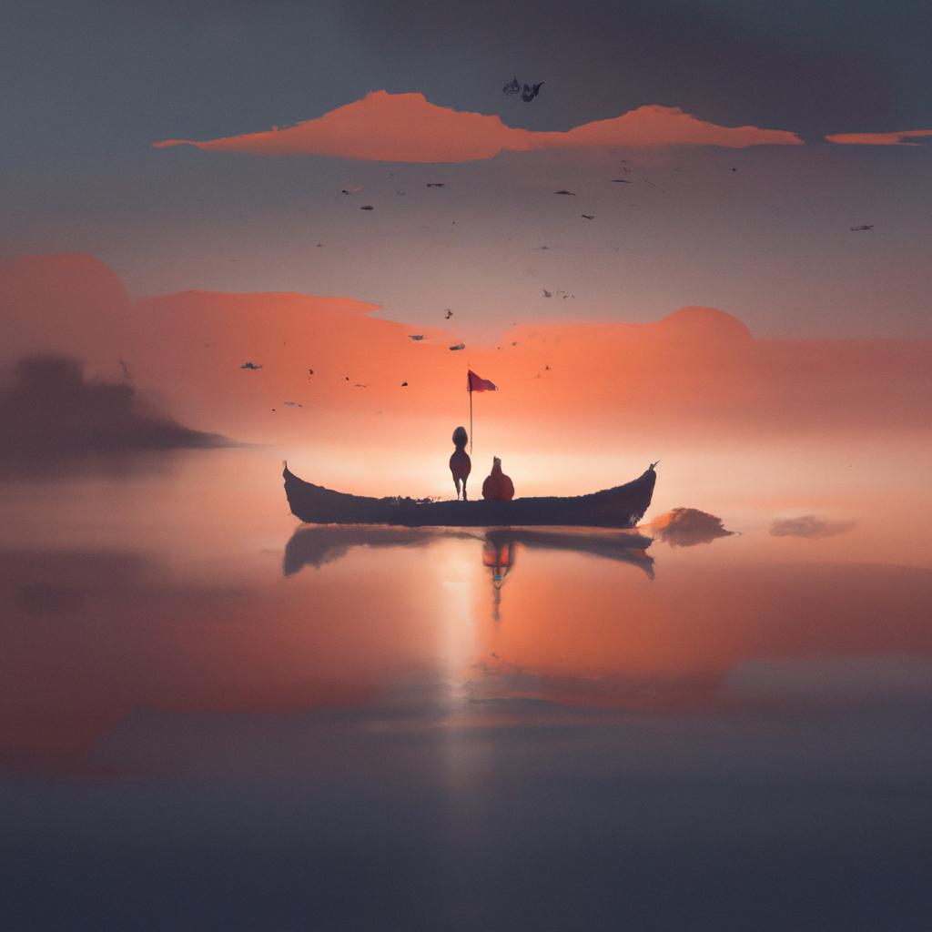 Imagem de capa do post "O Que Significa Sonhar com Canoa? Descubra Aqui!" com um desenho digital