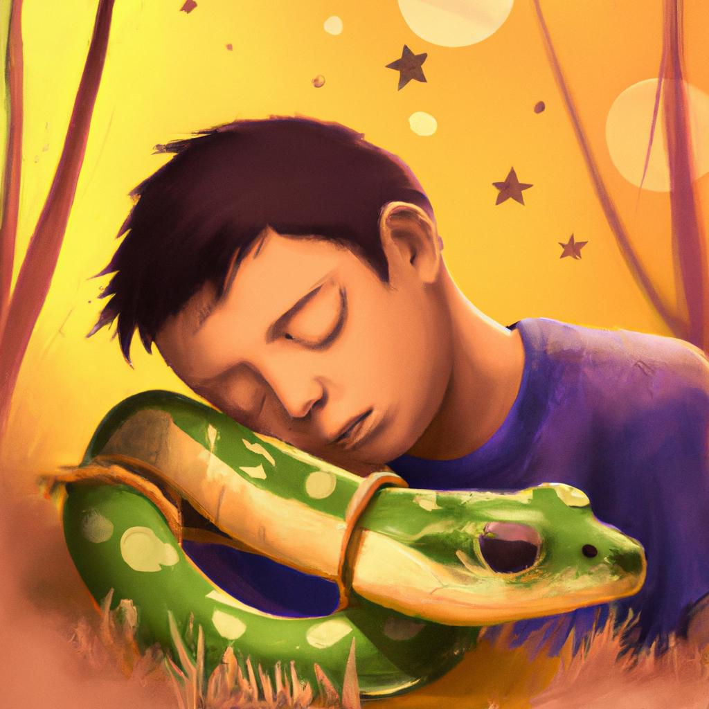Imagem de capa do post "Descubra o Que Significa Sonhar com Cobra e Sapo!" com um desenho digital