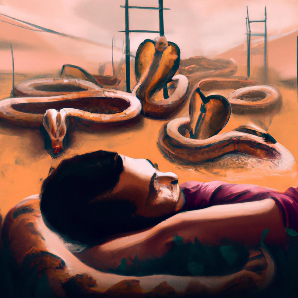 Imagem de capa do post "O Que Significa Sonhar com Cobras? Descubra Agora!" com um desenho digital