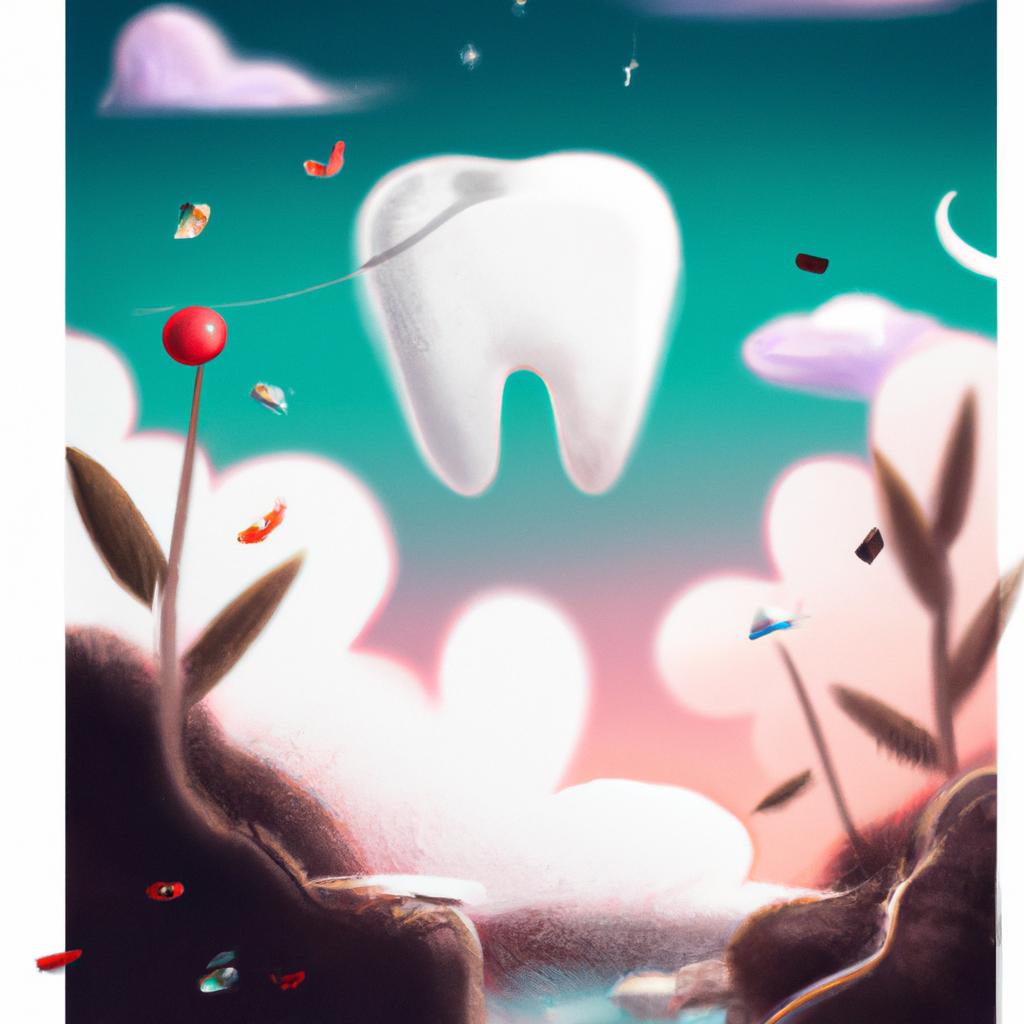 Imagem de capa do post "Descubra o Que Significa Sonhar com Dente Caindo da Boca!" com um desenho digital