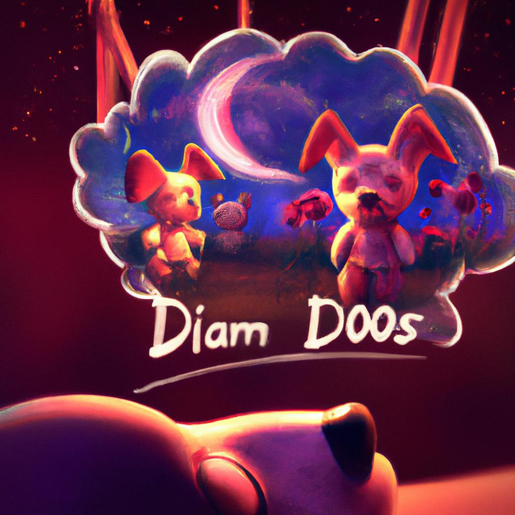Imagem de capa do post "Descubra o Significado de Sonhar com Fazes de Cachorro!" com um desenho digital