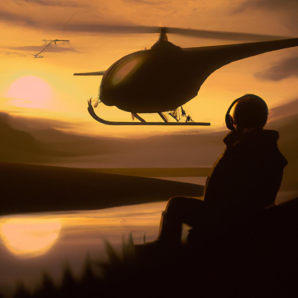 Imagem de capa do post "O Que Significa Sonhar com Helicóptero? Descubra Já!" com um desenho digital