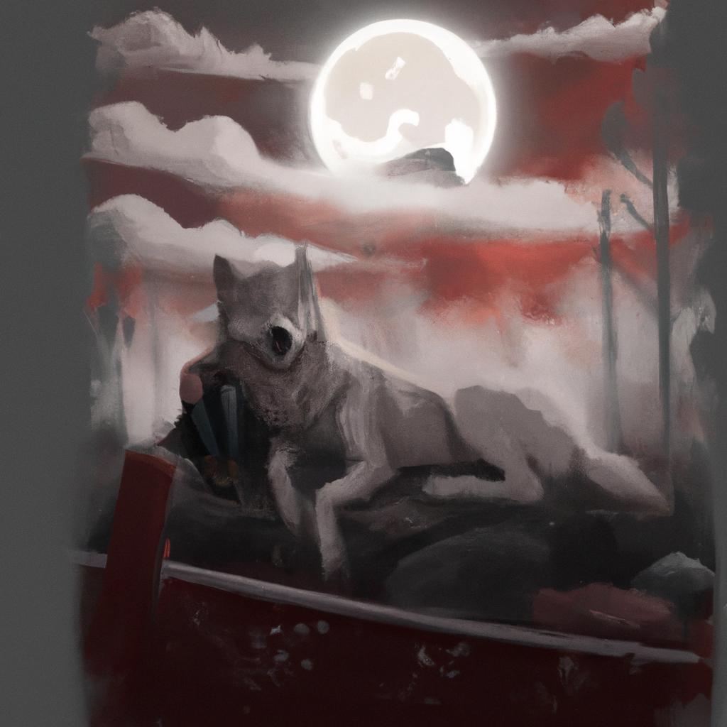 Imagem de capa do post "O Que Significa Sonhar com Lobo? Entenda Agora!" com um desenho digital