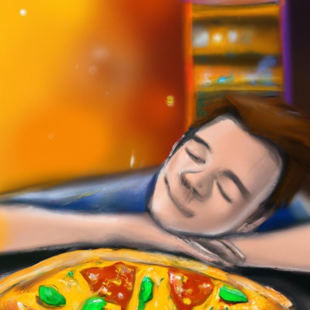 Imagem de capa do post "O Que Significa Sonhar com Pizza? Descubra!" com um desenho digital