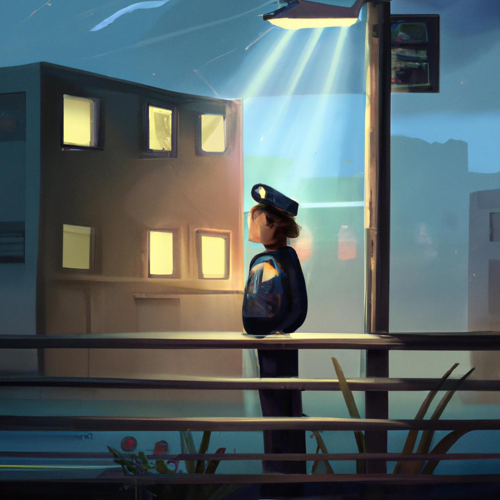 Imagem de capa do post "O Que Significa Sonhar com Policial? Descubra Aqui!" com um desenho digital